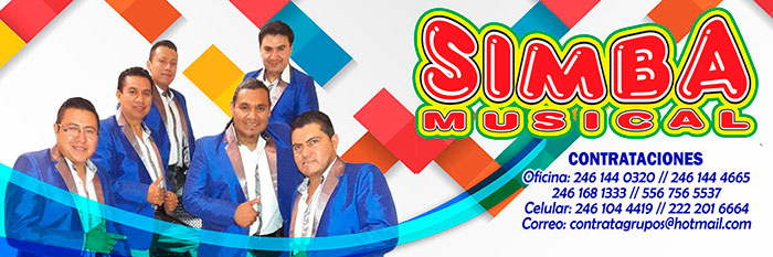 Contratacion Simba musical cuanto cobra, telefonos informes